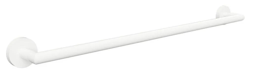 Porte-serviettes mural blanc 65,5cm WHITE : idéal pour drap de bain