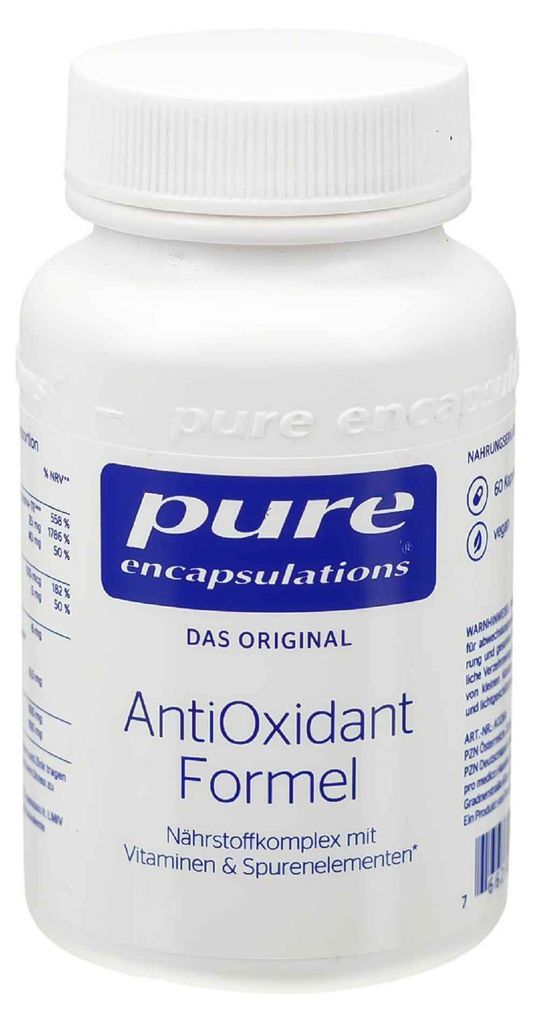 PURE ENCAPSULATIONS Antioxidant Formel Kapseln 60St PZN Produktbild 