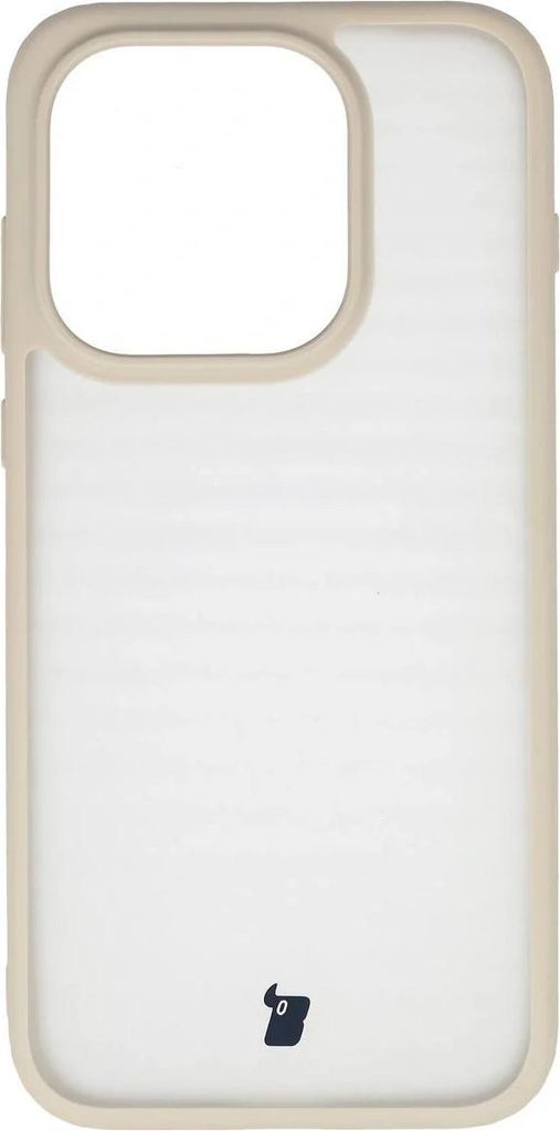 Handyhülle für OnePlus 15, Bizon Case Angelo, Semitransparent mit beigem Rahmen