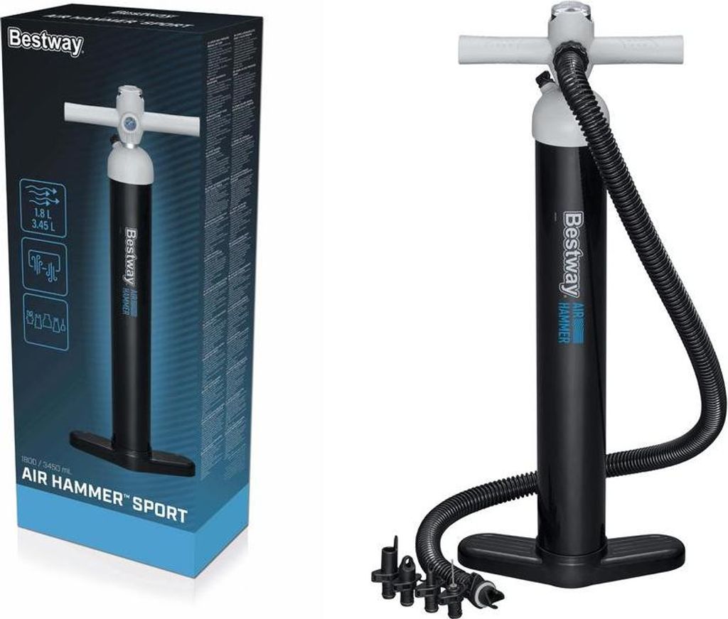 Wysokociśnieniowa Pompka Ręczna Z Manometrem Bestway 62227 Zdjęcie produktu 