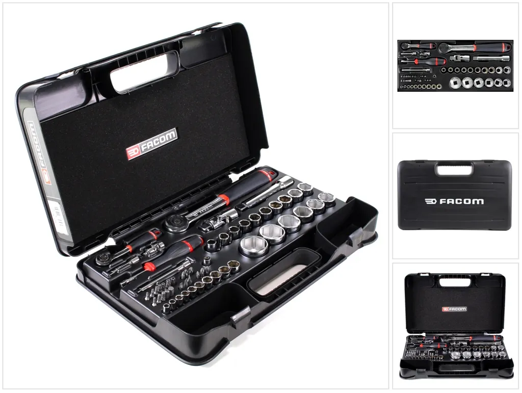 Coffret Douilles Facom 1/4" 1/2" 55-tlg - Débloquez tous les Boulons Difficiles
