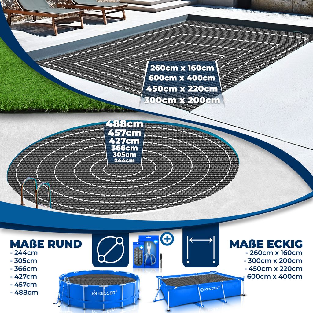 Comfortpool Solar afdekzeil Pro 220 x 150 cm | Verwarmt en Isoleert - Gobbo