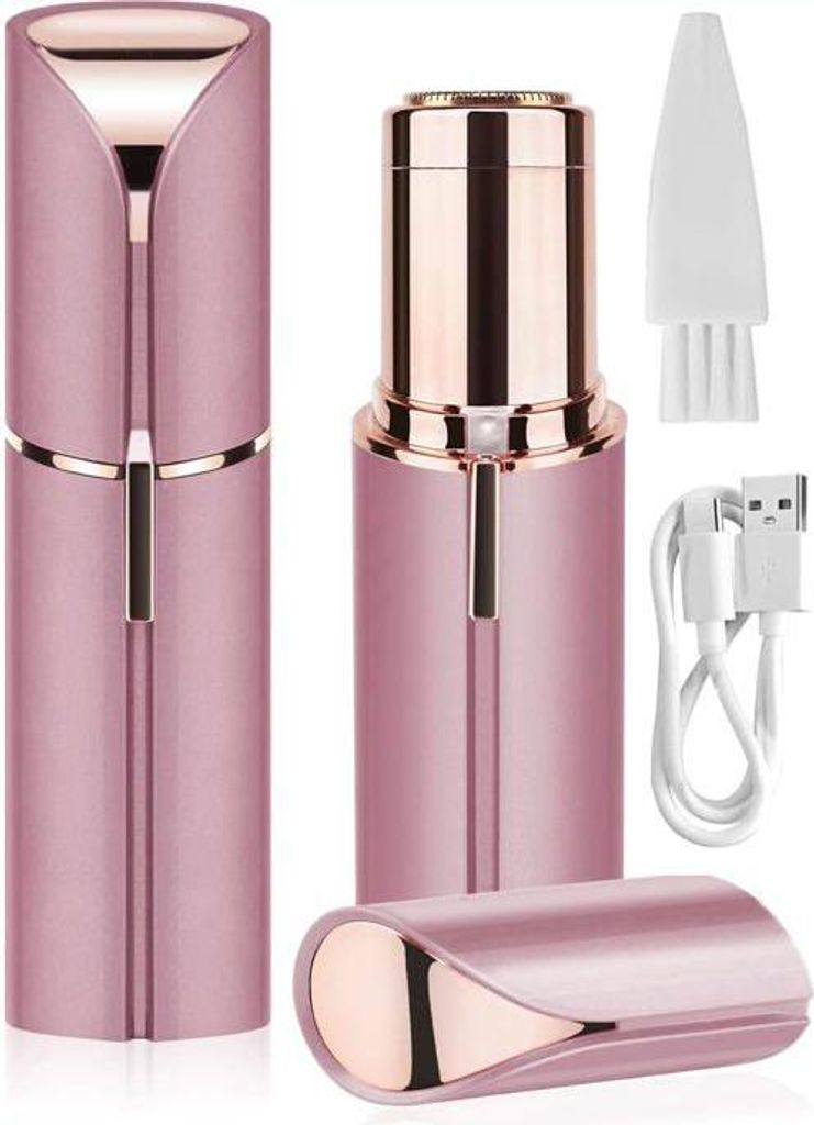 Gesichtshaarentferner, Augenbrauentrimmer, elektrischer Gesichtsrasierer, elektrischer Augenbrauenhaarentferner-Stift für Frauen, sanfter und sich...