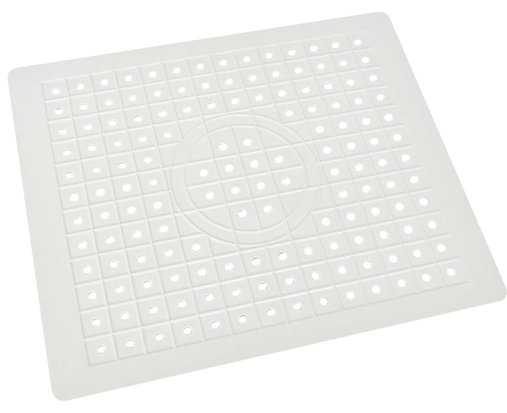 Abtropfmatte für das Spülbecken, quadratische Abtropfmatte, Trockenmatte, rechteckige Einsatzmatte mit Abflussloch, rutschfeste Trockenmatte für...