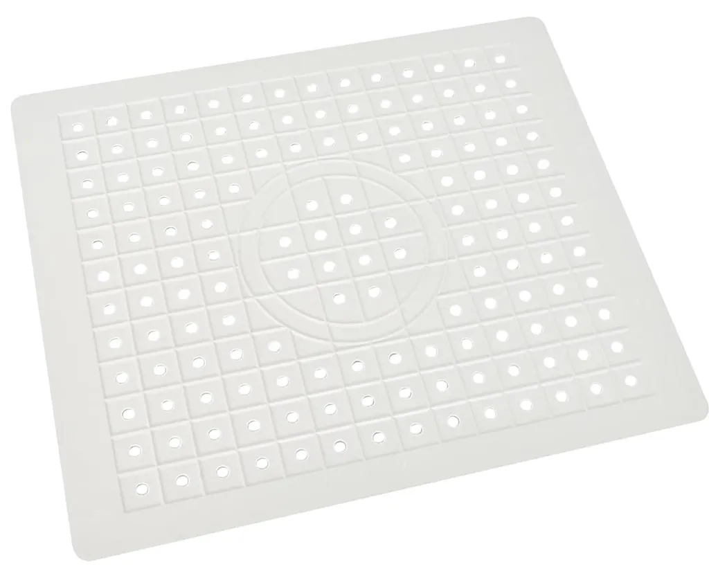 Tapis d'évier anti-rayures blanc pour stopper la casse de vaisselle