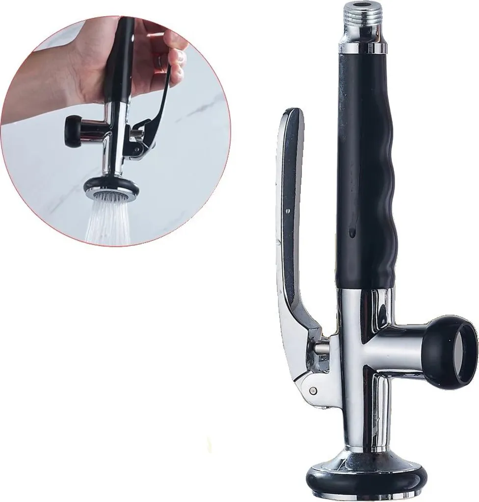 Douchette de cuisine en laiton robuste avec raccord G 1/2 et sortie 58mm