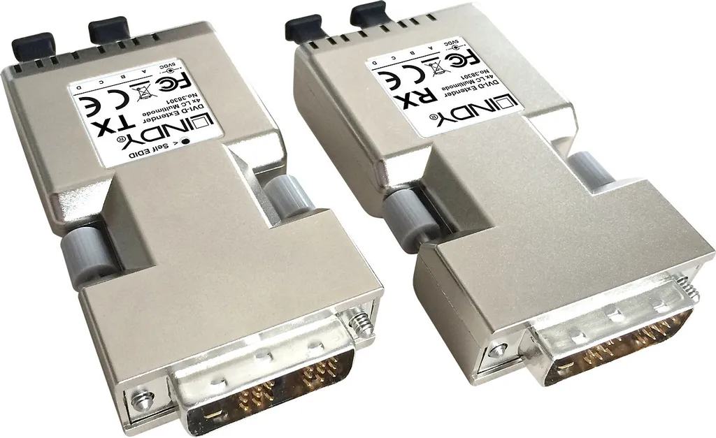 LINDY Extender DVI-D Single Link Fibre Optic 500m - Liaison sans Perte - 2