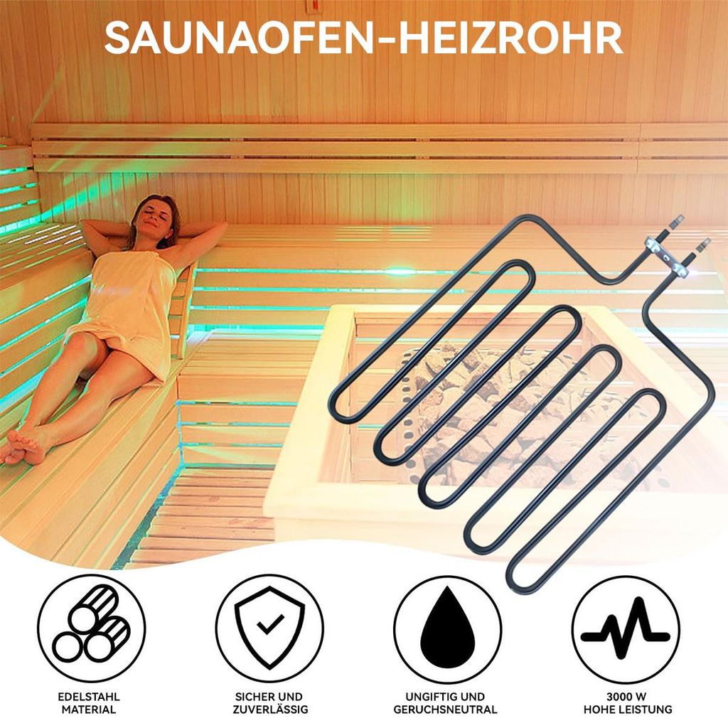 Heizstab 3000 Watt Für Saunaofen 9 KW – Ersatzhe Produktbild-Vorschau 2