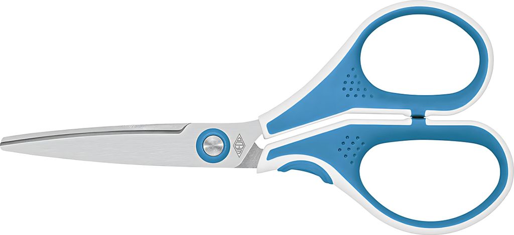 WEDO Edelstahlschere CUT IT Länge: 130 mm blau/weiß