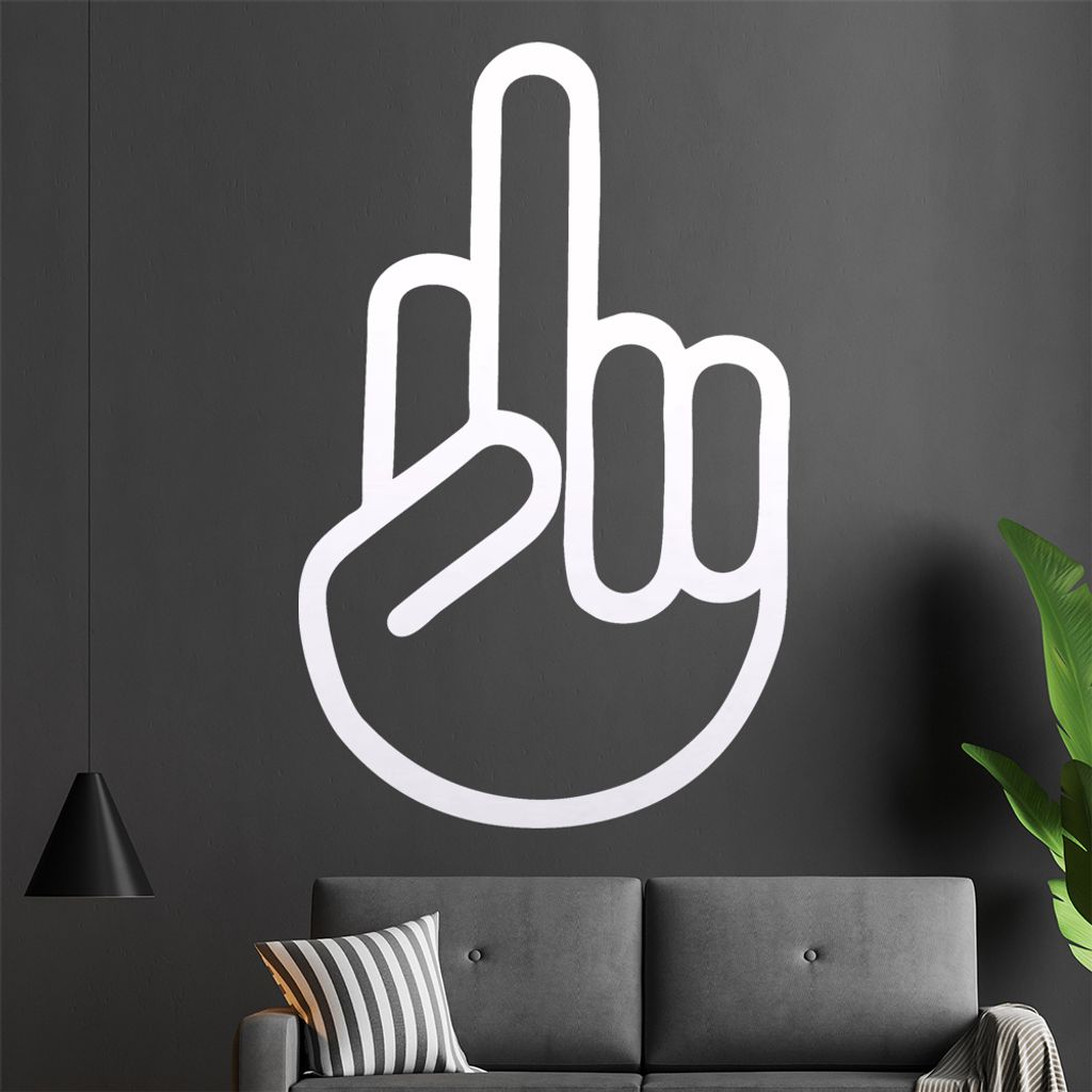 Fuck You Wandtattoo in 6 Größen - Wandaufkleber Wall Sticker - Dekoration, Küche, Wohnzimmer, Schlafzimmer, Badezimmer