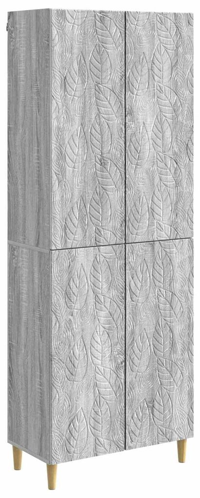 vidaXL Schrankset 2 pcs Grau Sonoma Holzwerkstoff