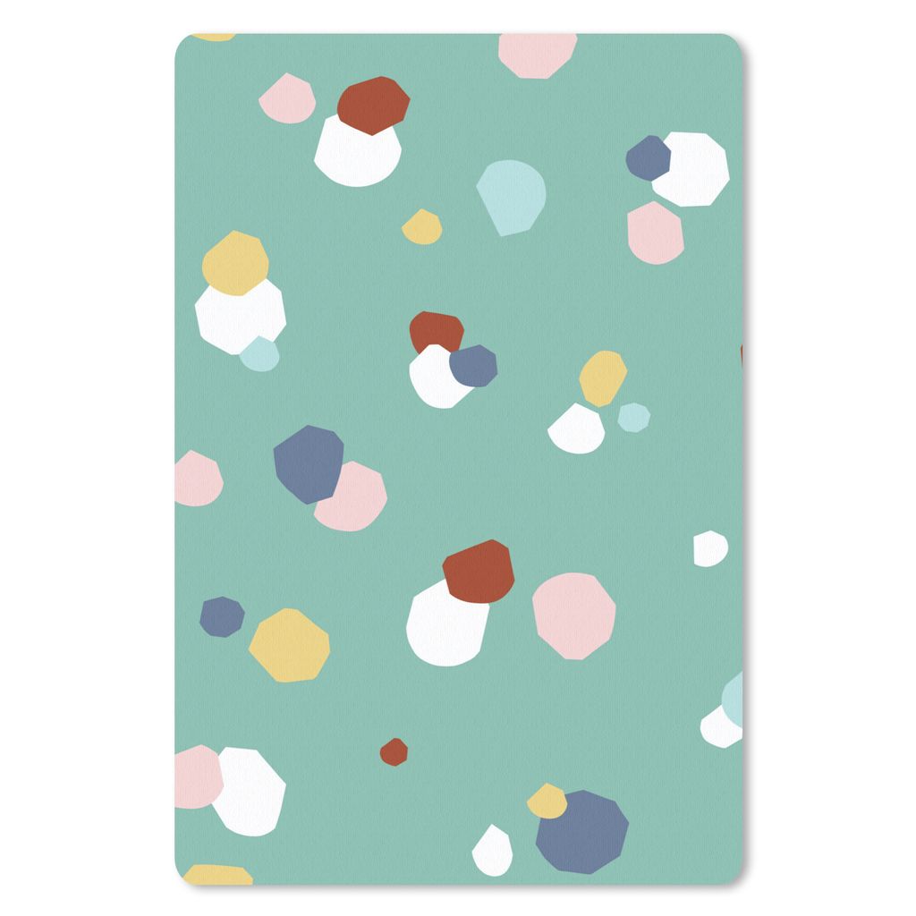 MuchoWow Mauspad Mousepad Kinder - Dots - Grün 40x60 cm - Mousepads - Maus Mat - Pad - Mausunterlage - Schreibtisch Accesoire