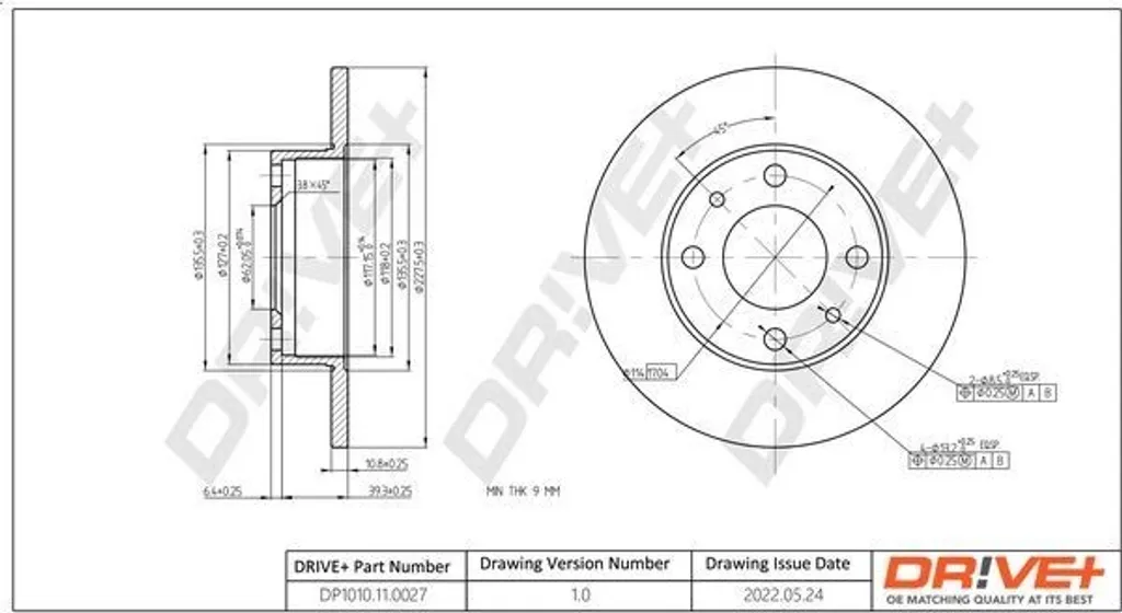 Supprimez les Vibrations de Freinage sur Fiat Panda avec le Disque Dr!ve+