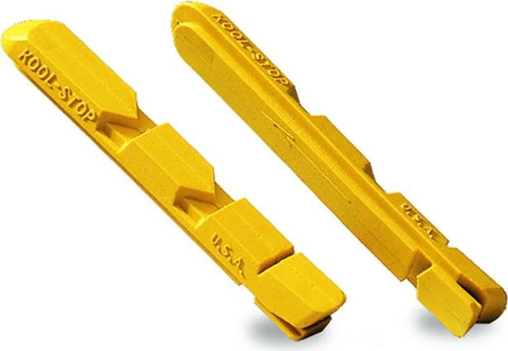 Kool Stop Plaquettes MTB Linear Pull V-Type Jaune Re193 pour V-Brake