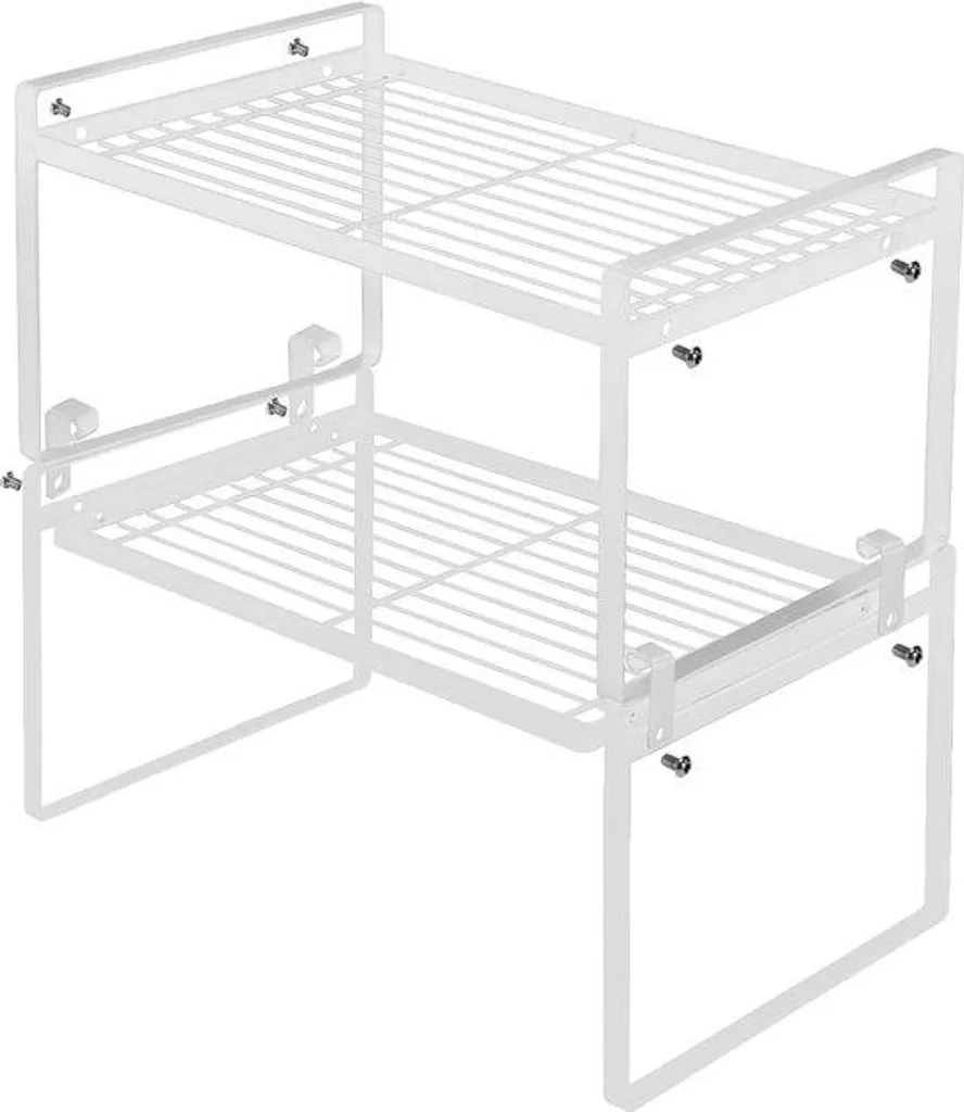 Range-objets de cuisine blanc et étagère de rangement pour placard