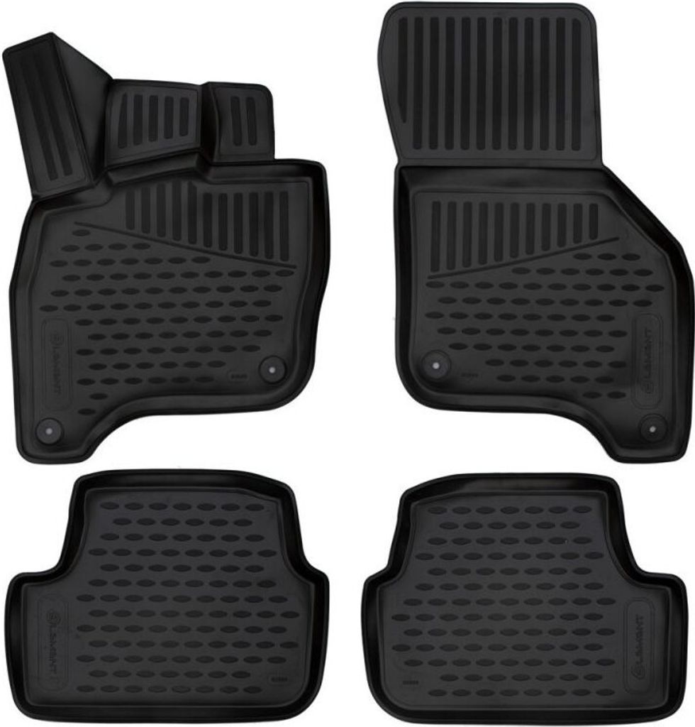 ELEMENT Gummi-Fussmatten 3D kompatible mit VOLKSWAGEN Golf, 2014->, 4 tlg.