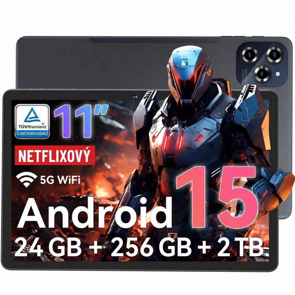 TABWEE 2026 W90 11" tablet s Androidem 15 [aktualizace na Obrázek produktu 