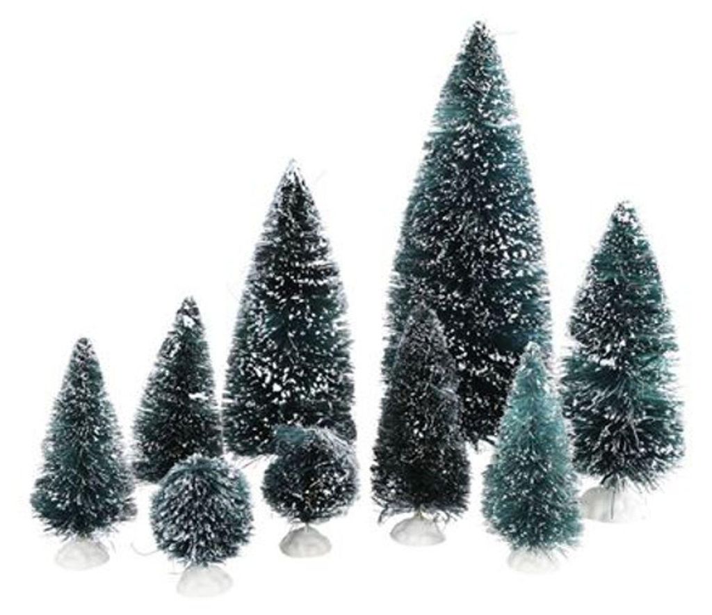 Sapins de décoration Set de 9 sapins enneigés Sapin de Noël Image du produit 