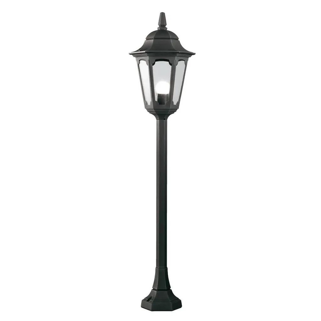 Luminaire de jardin noir Parish E27 60W avec diffuseur haute clarté