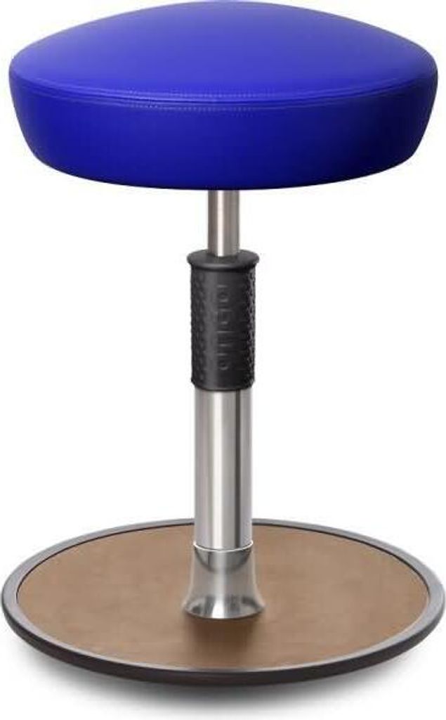 Sitz- Stehhocker Free Regular Hutsitz skai Kunstleder blau chrom /Natur.
