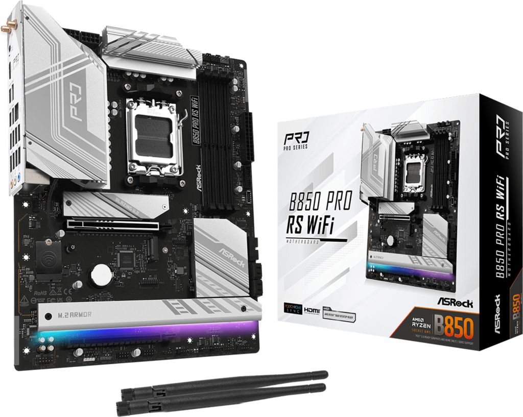 ASRock B850 Pro RS WiFi, Mainboard Produktbild 
