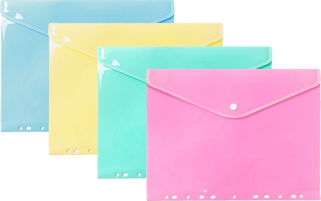 Teczka koperta A4 PP zawieszana pastel (10szt) - Biurfol Zdjęcie produktu 
