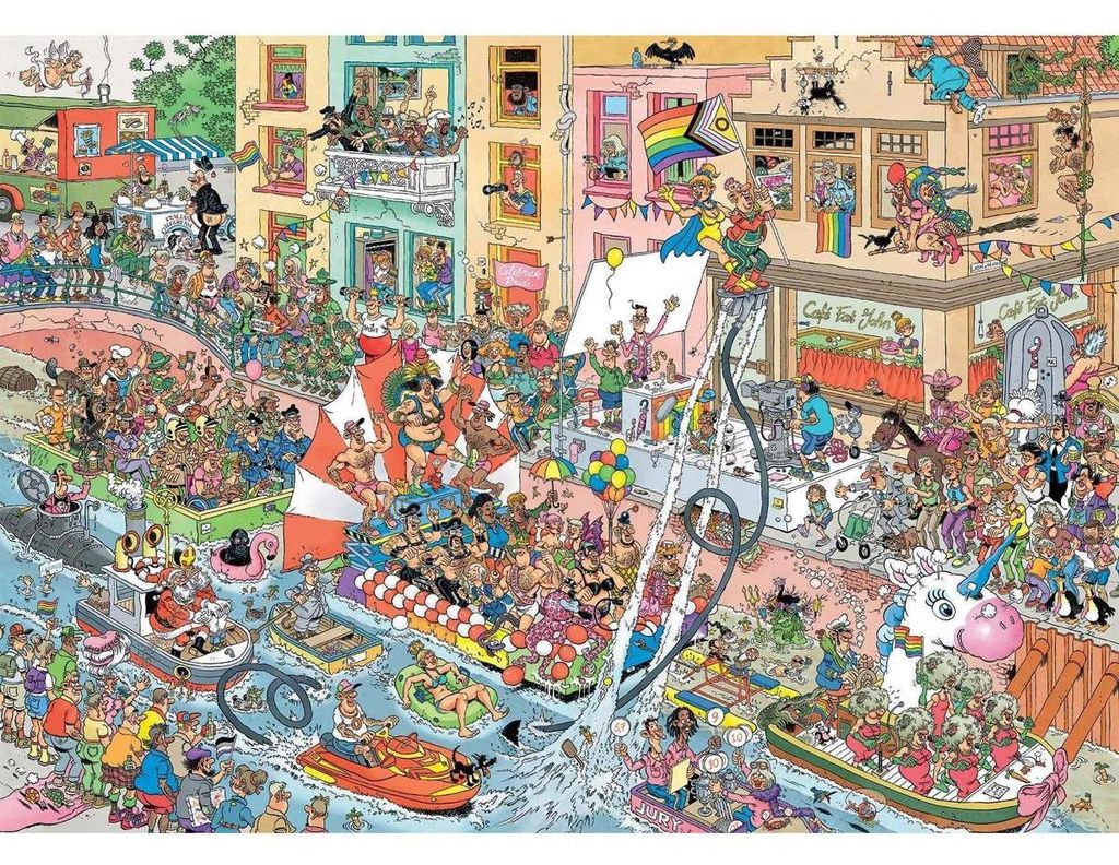 Jan van Haasteren, Celebrate Pride, Puzzle da 1000 pezzi Immagine del prodotto 