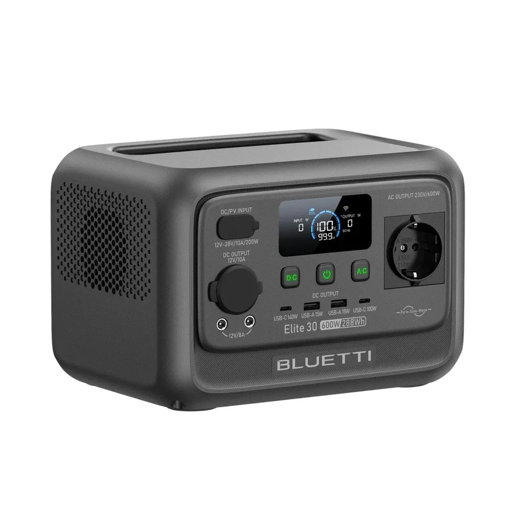 Station BLUETTI Elite 30 V2 288Wh : Charge Ultra Rapide en 70 Minutes