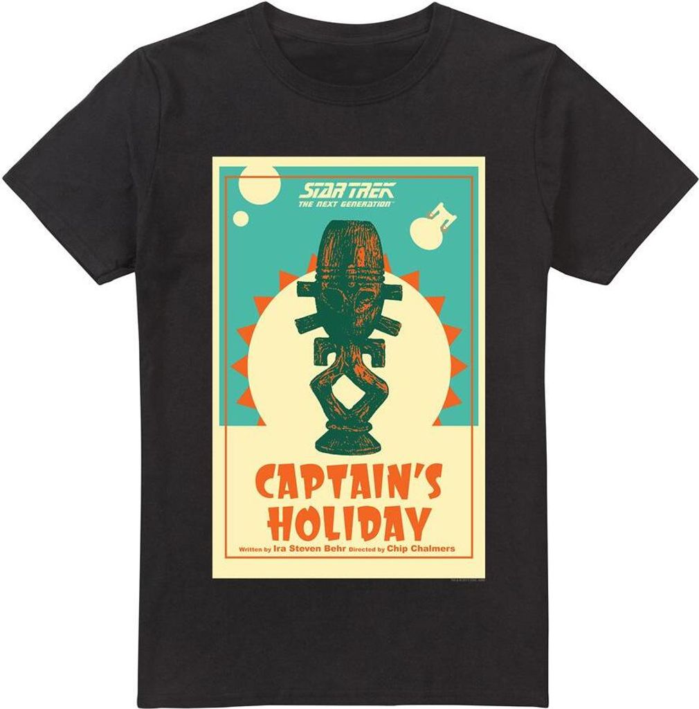 Star Trek - "The Next Generation Season 3 Episode 19" T-Shirt für Herren TV14086 (L) (Schwarz)