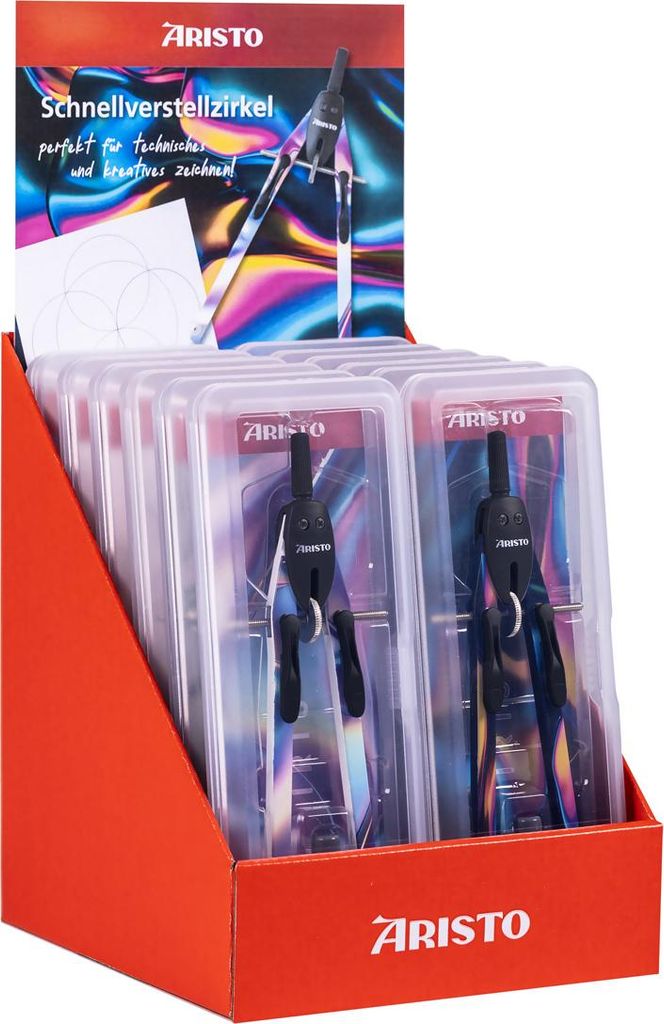 Aristo SV-Zirkel BTS Display 12 Stück IRIS SERIES