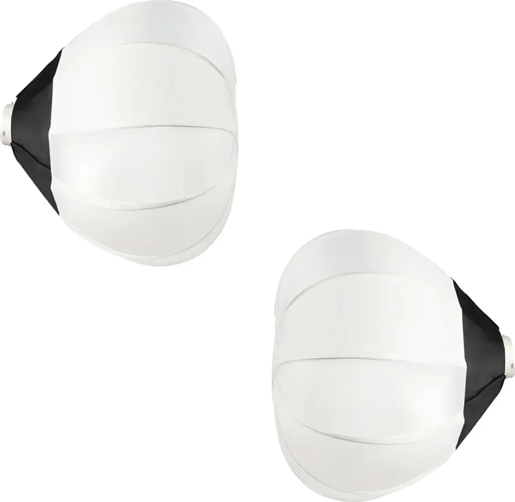 Diffuseur Lanterne 65 cm contre Ombres Dures - Set de 2 Softbox Mobiles