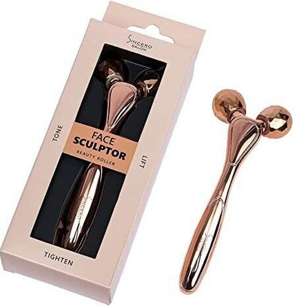Sincero Salon - 3D Gesicht Massagegerät - Anti-Falten Gesichtsmassagegerät - Sofortiges Gesichtslifting - Gegen- 3D Face Massage Roller - 3D Gesi...