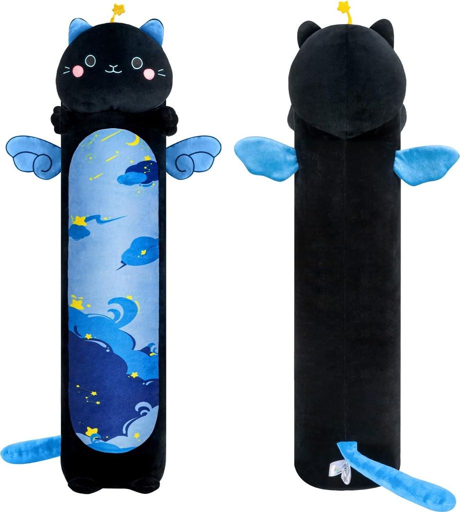 50-90 cm Plüschtier, Plüschtiere für Kinder, Kuscheltiere, mintfarben, Katzenplüschkissen, kawaii Katzenplüschkissen, Plüschtiere, Plüschtie...
