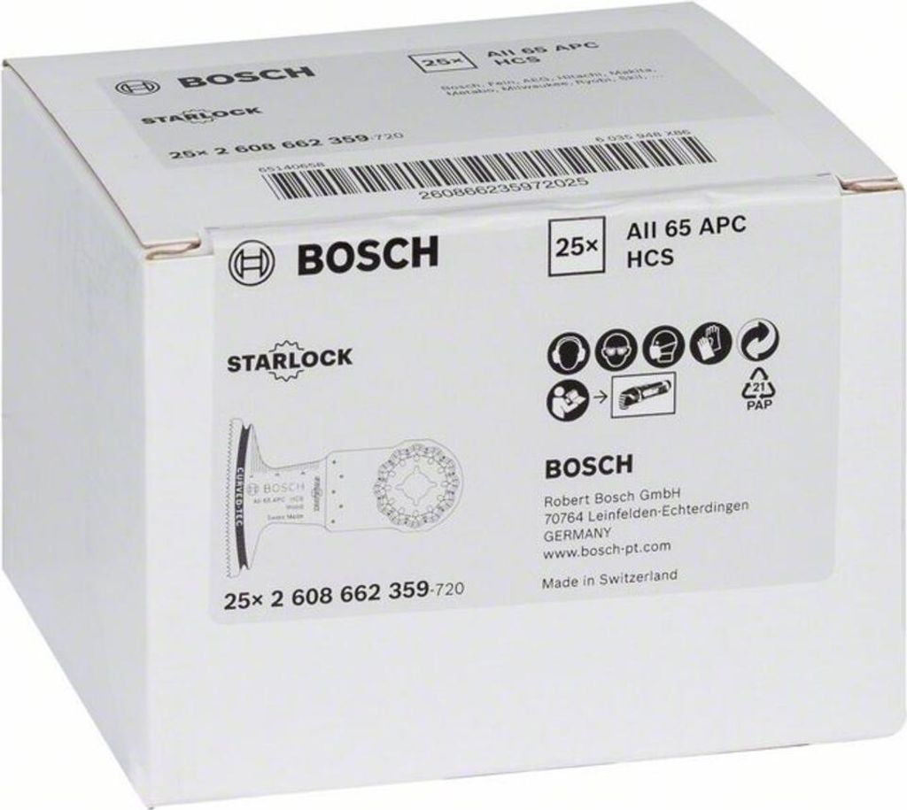 HCS Tauchsägeblatt AII 65 APC Wood, 40 x 65 mm Produktbild 