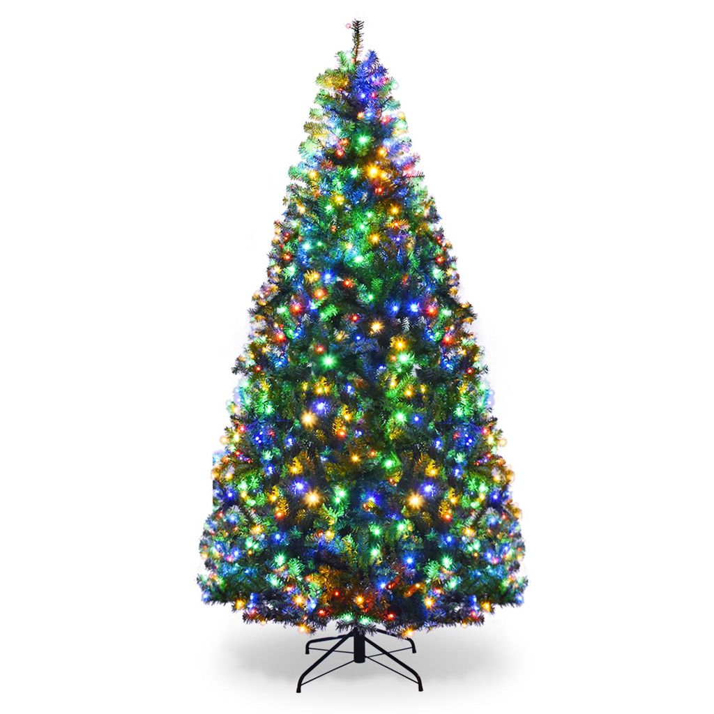 COSTWAY 210 cm LED kunstkerstboom, kerstboom met 1570 PVC Productafbeelding 