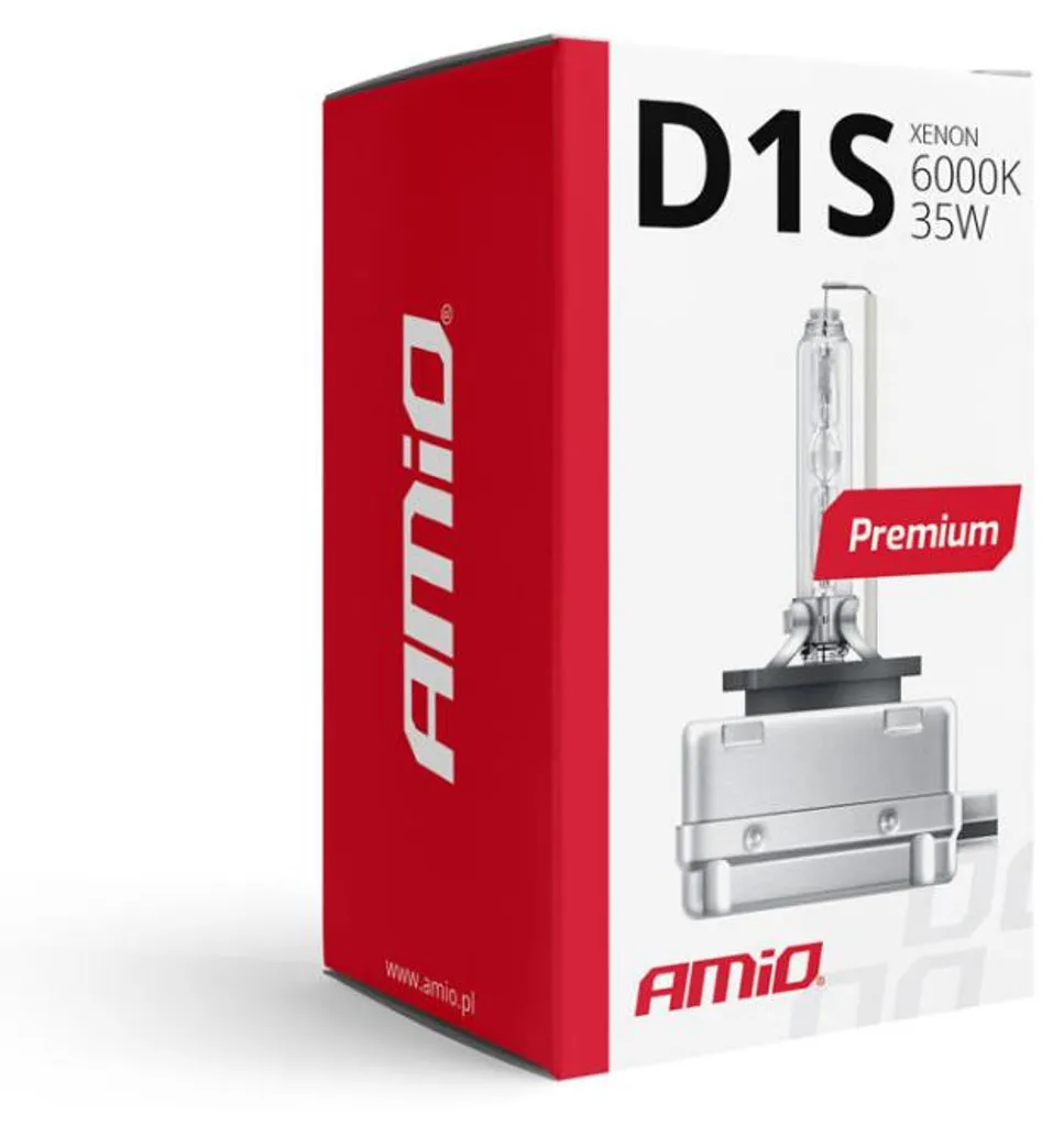Pack Ampoule D1S Xénon 35W 6000K Amio Premium pour éclairage auto