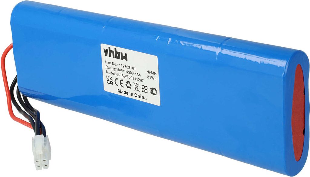 vhbw Akku Ersatz für Husqvarna 540059601, 540059602, 535120902, AU-18C, AU-18V für Rasenmäher (4500mAh 18V NiMH)