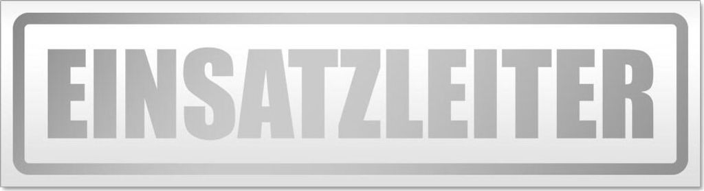 Einsatzleiter Magnetschild Schild magnetisch