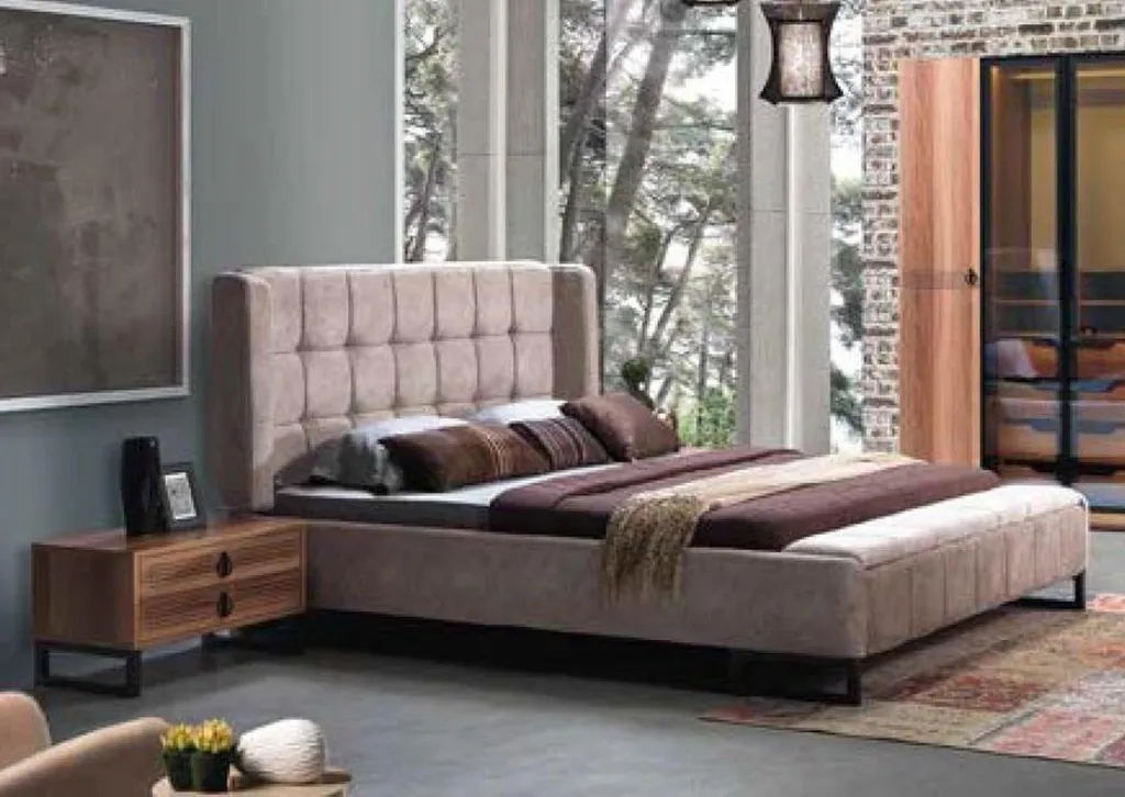 Table de Chevet Design Console en Bois de Luxe pour Chambre à Coucher