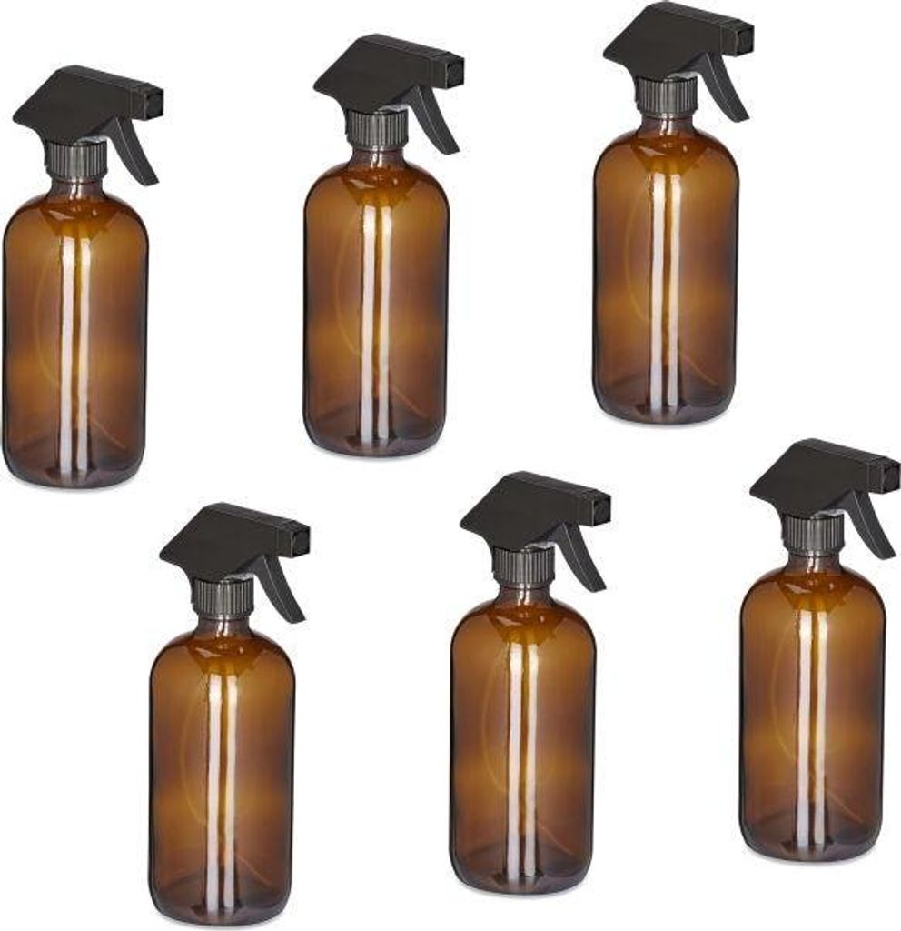 Sprühflasche Glas 500 ml 6er Set Produktbild 
