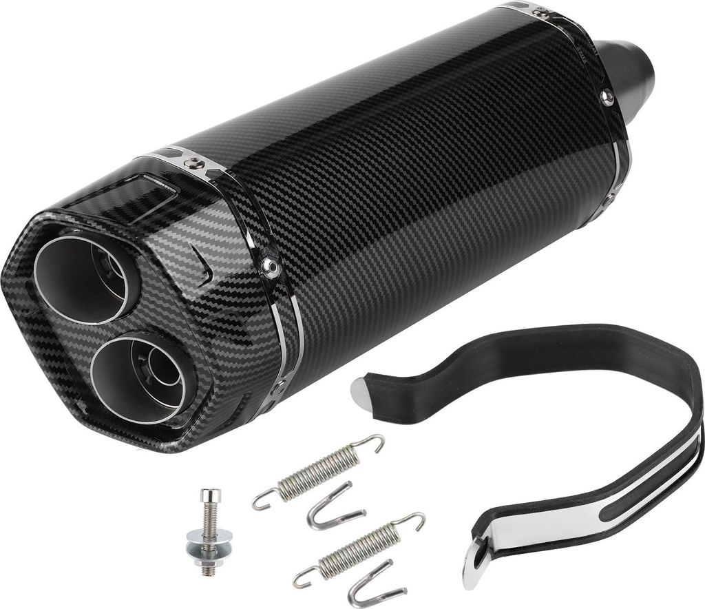 Schwanzauspuff dual Auslassrohr -Muffler -Spitze Röhrchen -Schalldämpfer System 36‐51 mm/1,4‐2in Pass für Yamaha ATV