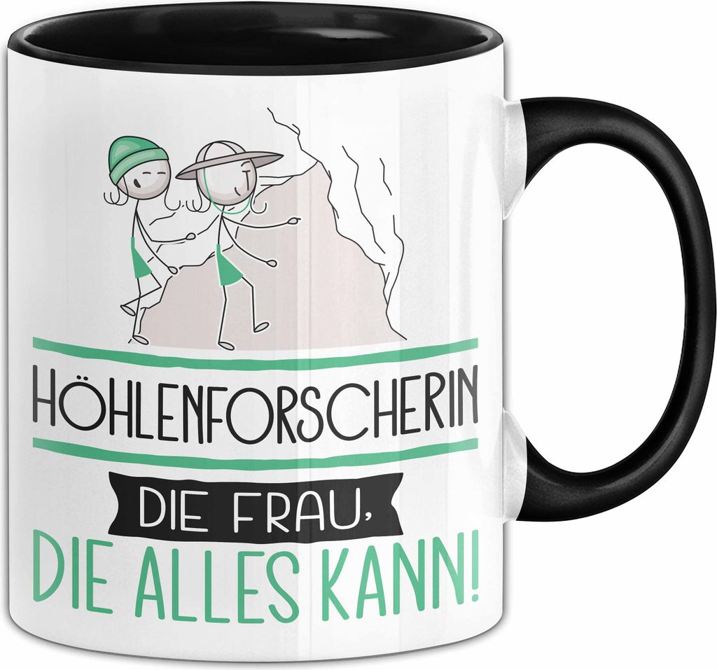 Höhlenforscherin Geschenk Tasse Becher Die Frau Die Allen Produktbild 