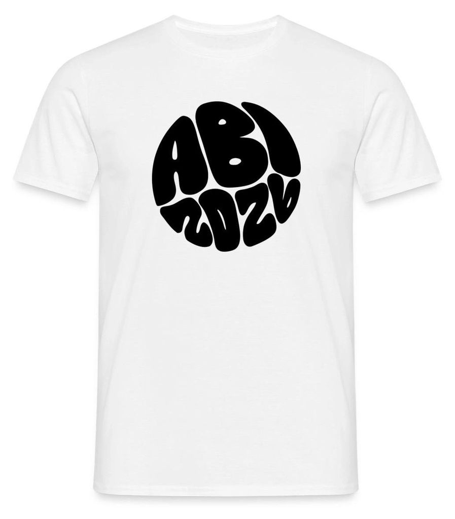 Spreadshirt Abi 2026 Abschluss Jahrgang Männer T-Shirt, XXL, Weiß
