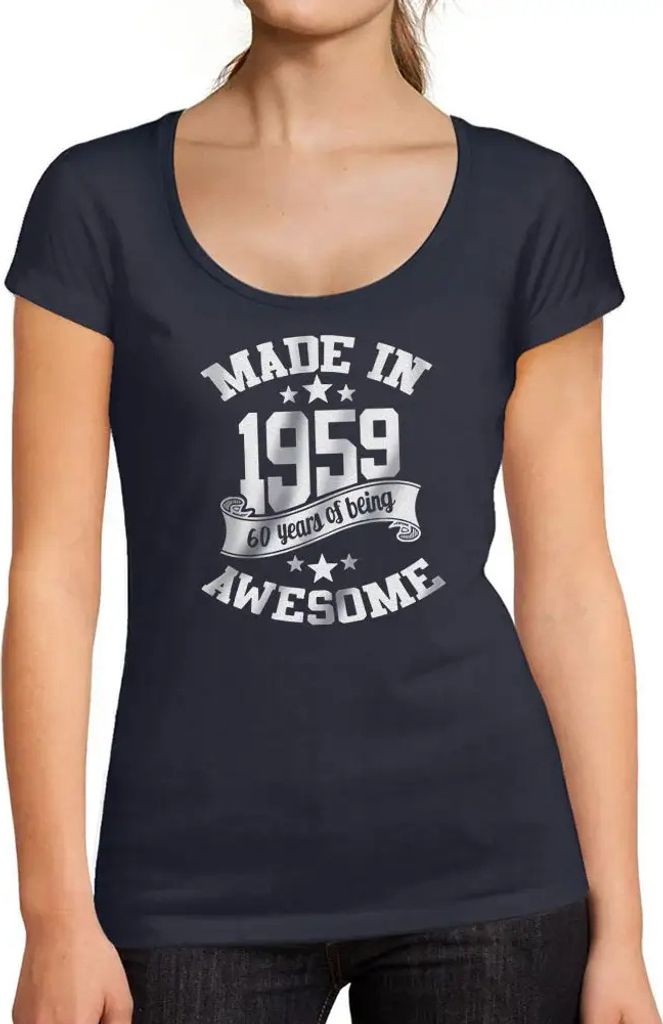 Damen Grafik T-Shirt Hergestellt im Jahr 1959 – 1959 – Geschenk 65. Geburtstag Jahrestag 65 Jahre Jubiläum 65 Jährige Frau Jahrgang 1959