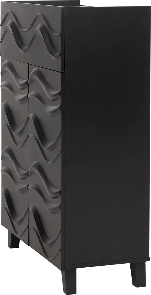 Commode Design 3D avec Ouverture par Pression, Meuble de Rangement