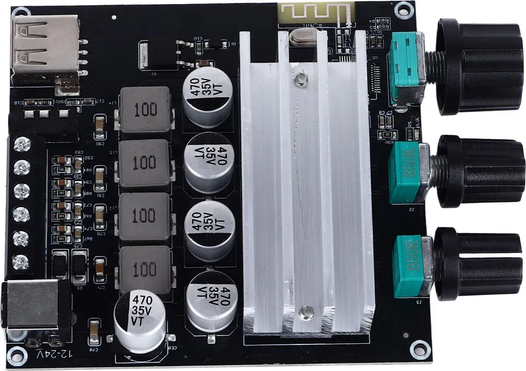 Carte d'amplification audio Bluetooth 5.3 bicanale 12V-24V DC AMP-300