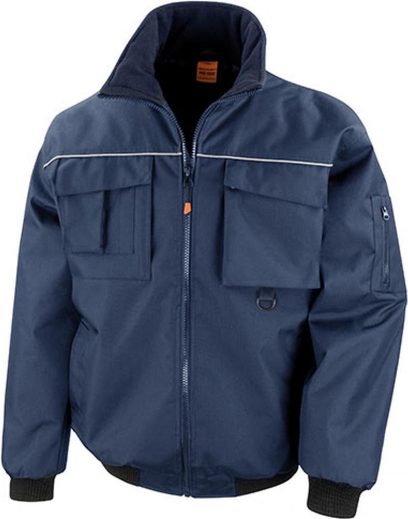 Result WORK-GUARD R300X | Sabre Pilot Herren Workwear Arbeits Jacke - Farbe: Navy - Größe: L