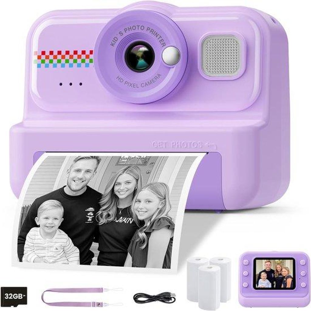 Appareil photo pour enfants, appareil photo numérique 1080p Image du produit 