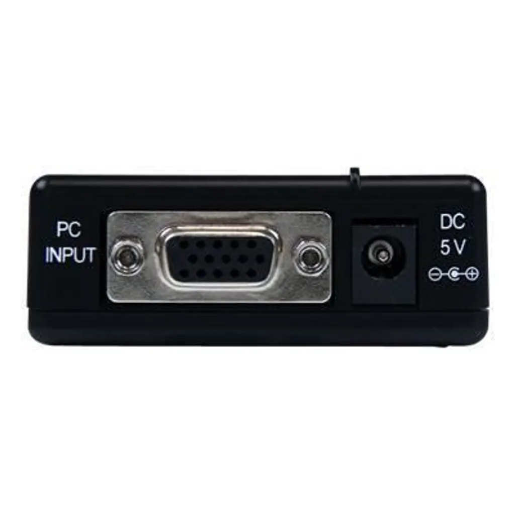 Adaptateur VGA vers S-Vidéo et RCA Composite - Boîtier de Conversion PC - 5