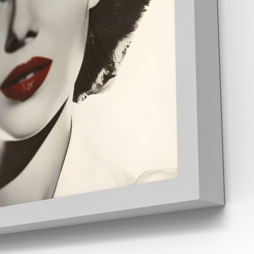 DEQORI LED-Bild & Lampe 60x60 cm Weiß 'Heilkunst mit Glamour' Leuchtbild LED Leuchte